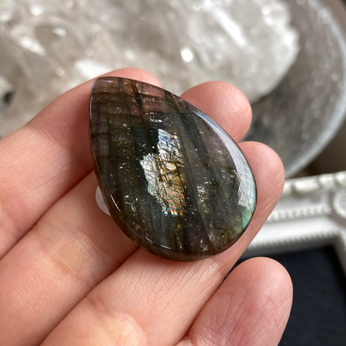 ラブラドライト【マルチカラー】天然石ルース 386 天然石 マスカレード