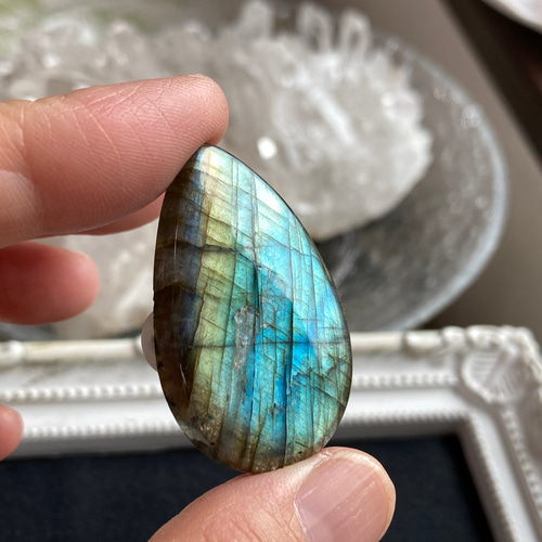 ラブラドライト【マルチカラー】天然石ルース 386 天然石