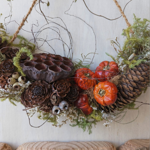 専用＊Halloween＊ミニパンプキン フェイクスワッグ 【公式通販】