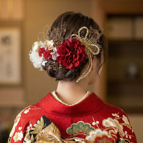 2101 成人式用髪飾り 成人式 卒業式 七五三 和装 結婚式 ウエディング