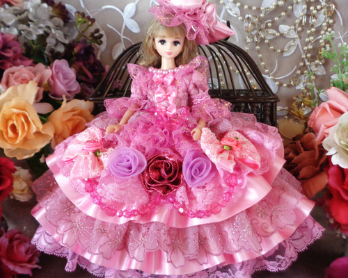 ロマンスミディー ベルサイユの薔薇 麗しのモーブピンク ボリューム 