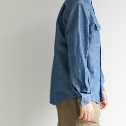 シャンブレーワークシャツ/chambray work shirt/size2 8枚目の画像