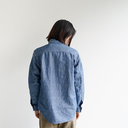 シャンブレーワークシャツ/chambray work shirt/size2 10枚目の画像