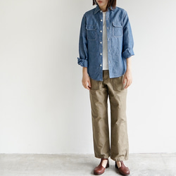 シャンブレーワークシャツ/chambray work shirt/size2 7枚目の画像