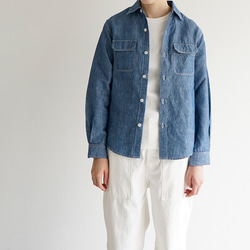 シャンブレーワークシャツ/chambray work shirt/size2 4枚目の画像