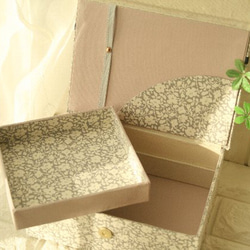 2段　裁縫箱　ソーイングボックス　アクセサリーボックス 　フロリエット 3枚目の画像