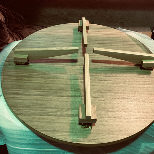 ちゃぶ台110cm丸サクラ折りたたみ脚日本製 ローテーブル