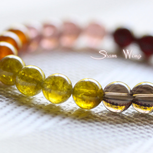 ❤️K18YG❤️珍しい^ ^デマントイド ガーネットのブレスレット❤️