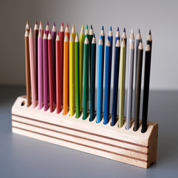 色鉛筆スタンド　36色対応（ハードメープル） 3枚目の画像