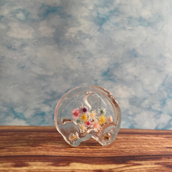 【新規受付停止中】虹の橋　遺髪・遺爪アクセサリー　Flower wall 5枚目の画像