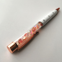 【キラキラ☆ジュエリービーズボールペン〜桜色〜】【簡易ラッピング無料】　さくら　サクラ　桜　ピンク　ボールペン　 6枚目の画像