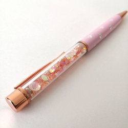 【キラキラ☆ジュエリービーズボールペン〜桜色〜】【簡易ラッピング無料】　さくら　サクラ　桜　ピンク　ボールペン　 12枚目の画像