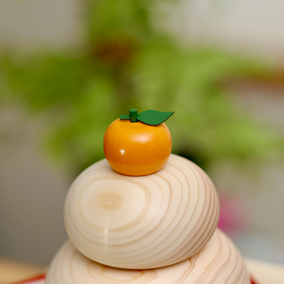 鏡餅　木製　かがみもち　大サイズ　無垢材　門松　三宝　お正月　正月飾り 6枚目の画像