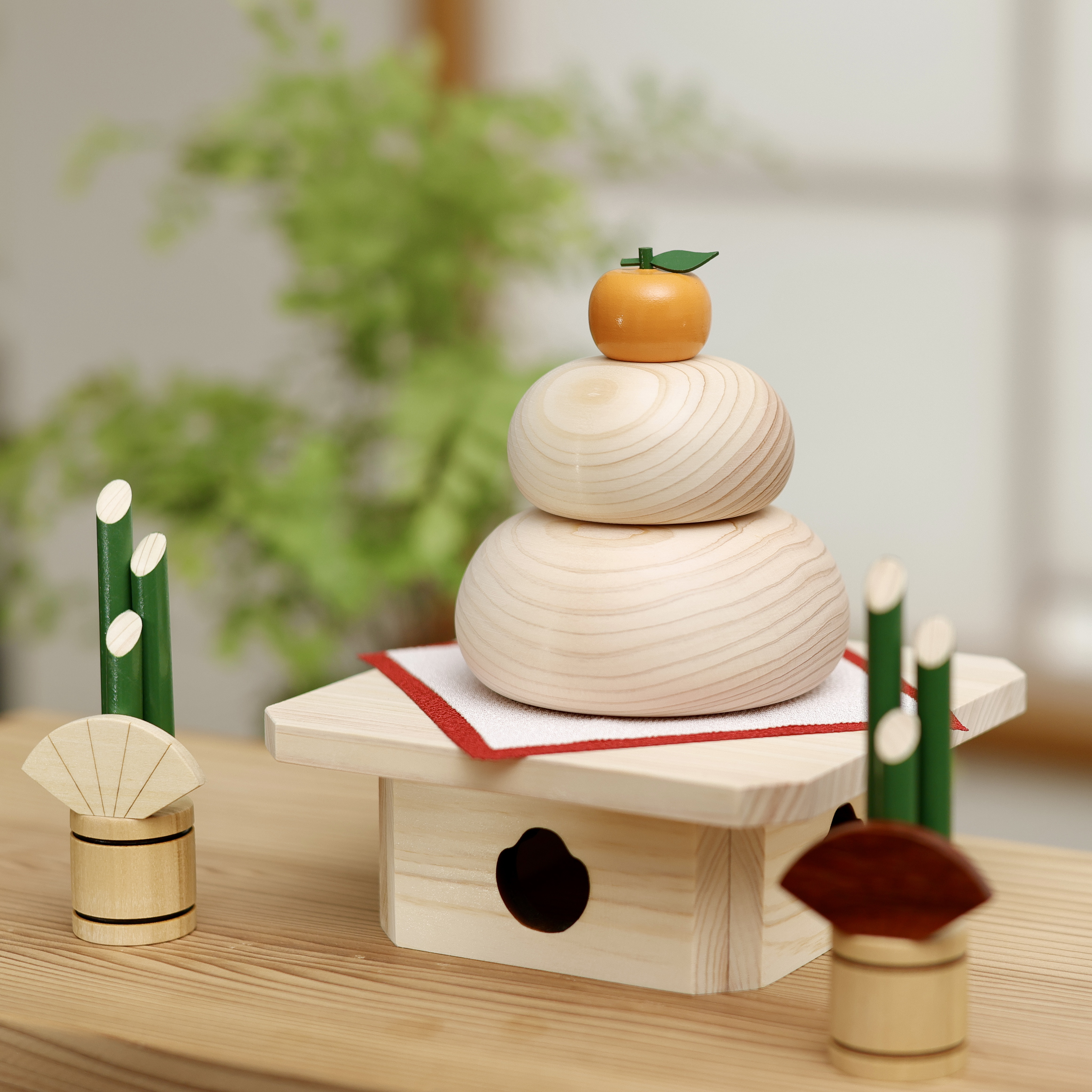 b products★送料無料★A3木製4段おかもち d -