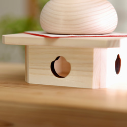 鏡餅　木製　かがみもち　大サイズ　無垢材　門松　三宝　お正月　正月飾り 8枚目の画像