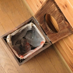 木のゴミ箱10L 3枚目の画像