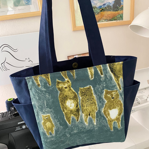 ミナペルホネン パッチワーク Mサイズ 肩がけ ポケットトートバッグ