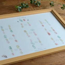 ウェディングスマイル 結婚証明書/ゲスト参加型 A3フレーム 〜100名