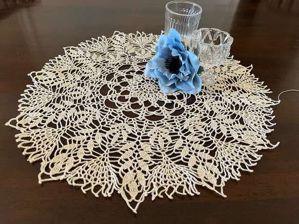 ☆.*レース編みドイリーhandmade.*☆ 1239do ドイリー レース編み 1239 シャンベル - ごしょう産業
