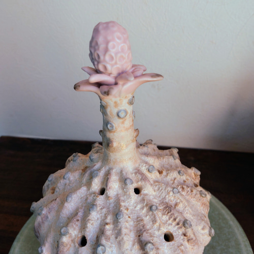 陶器の香炉 「アートな花」 フレグランス 癒し 一点物 ディフューザー