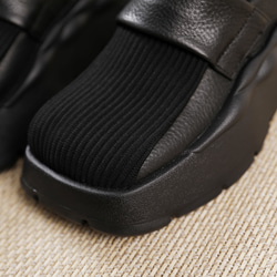 23 秋冬新款女式真皮鞋獨特鞋厚底淺口鞋 22 厘米-25.5 厘米 2 色 #806⭐免運費⭐ 第17張的照片