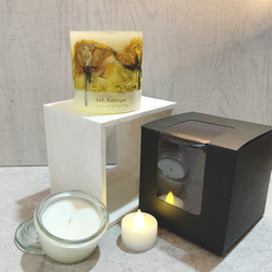 Botanical flower candle(ローズYE) LEDティーライトキャンドル付き 送料無料 7枚目の画像