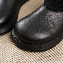 23 秋冬新款女式真皮鞋獨特高跟鞋 22 厘米-25.5 厘米 2 色 #807⭐免運費⭐ 第17張的照片