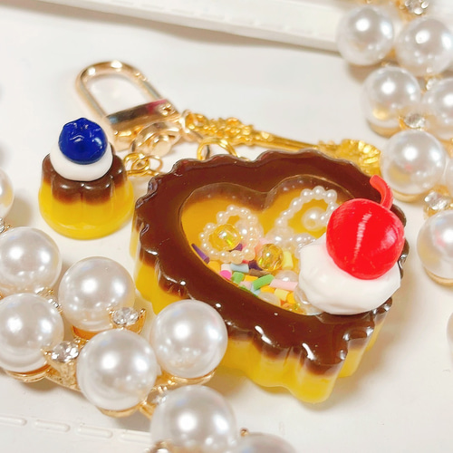 プリンパフェ◇ハートシェイカー シャカシャカキーホルダー フェイク