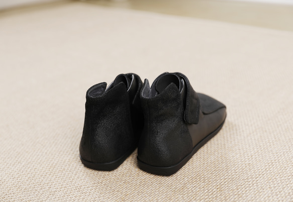 23 秋冬新款女式真皮鞋獨特鞋厚底高跟鞋短靴 22 厘米 ~ 25.5 厘米 #810 黑色 ⭐ 免費送貨 ⭐ 第15張的照片
