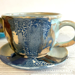 緣釉咖啡杯盤組(售完再製款)_陶器馬克杯 第2張的照片