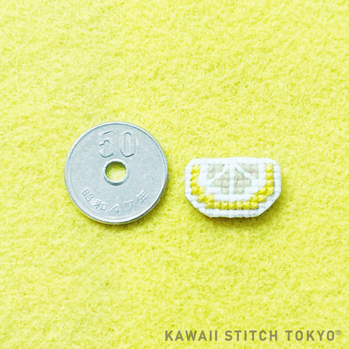 カットレモン【ブローチ】バッチ バッジ 檸檬 果物 フルーツ
