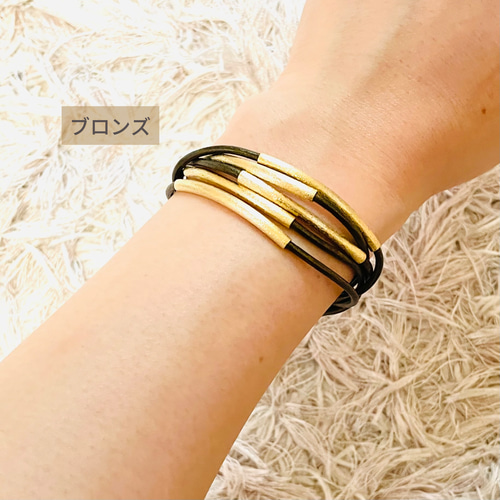goldleather ゴールドレザー バングル Gold Leather ゴールドレザー バングル