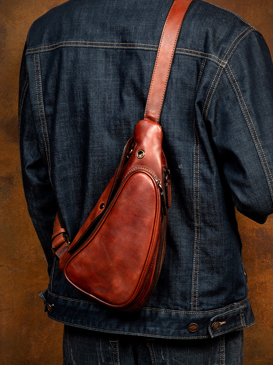 牛本革 ハンドメイド　ウエストポーチ 牛本革 ハンドメイド　ウエストポーチ