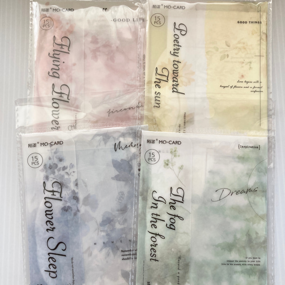 【P68】コラージュ 素材 紙ものセット 海外 シート クラフト 硫酸紙 ボタニカル 4種 レトロ 素材紙 13枚目の画像
