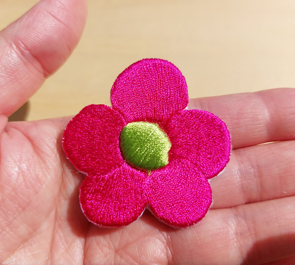 立体花 ワッペン アップリケ 刺繍 かわいい カワイイ 可愛い 面白い カラフル オリジナル 15枚目の画像