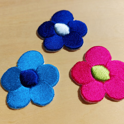 立体花 ワッペン アップリケ 刺繍 かわいい カワイイ 可愛い 面白い カラフル オリジナル 17枚目の画像