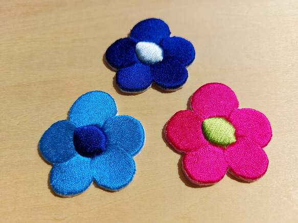 立体花 ワッペン アップリケ 刺繍 かわいい カワイイ 可愛い 面白い カラフル オリジナル 17枚目の画像