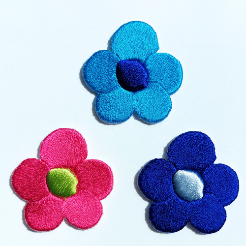 立体花 ワッペン アップリケ 刺繍 かわいい カワイイ 可愛い 面白い 