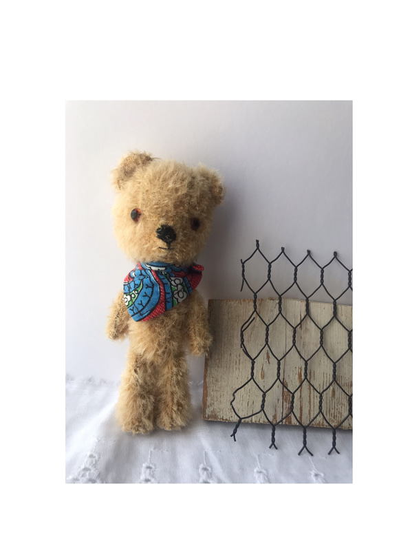 ☆junkな木箱シリーズ☆ まんまる顔の癒しベア テディベア