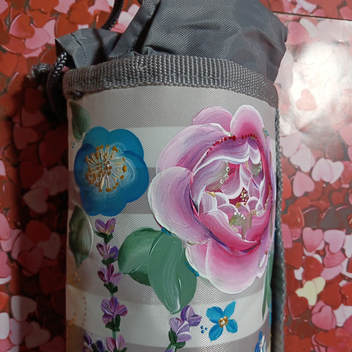 500mlペットボトルケース トールペイント 手書き ハンドメイド