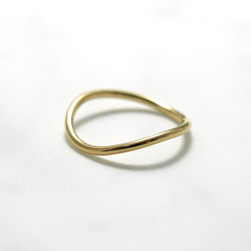 Pure Circle Curve Ring / K18 Gold 金指輪 / No.3 リングサイズ9号 