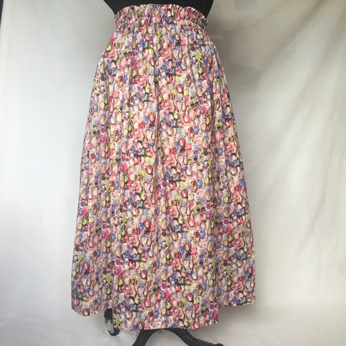 新作✴︎リバティ大人の素敵リボンスカート✴︎アレクサンドラ ピンク  