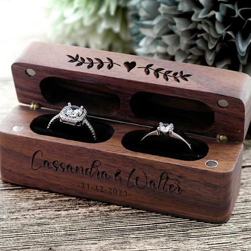 カスタマイズ刻印】リングピロー リングボックス ウェディング 指輪