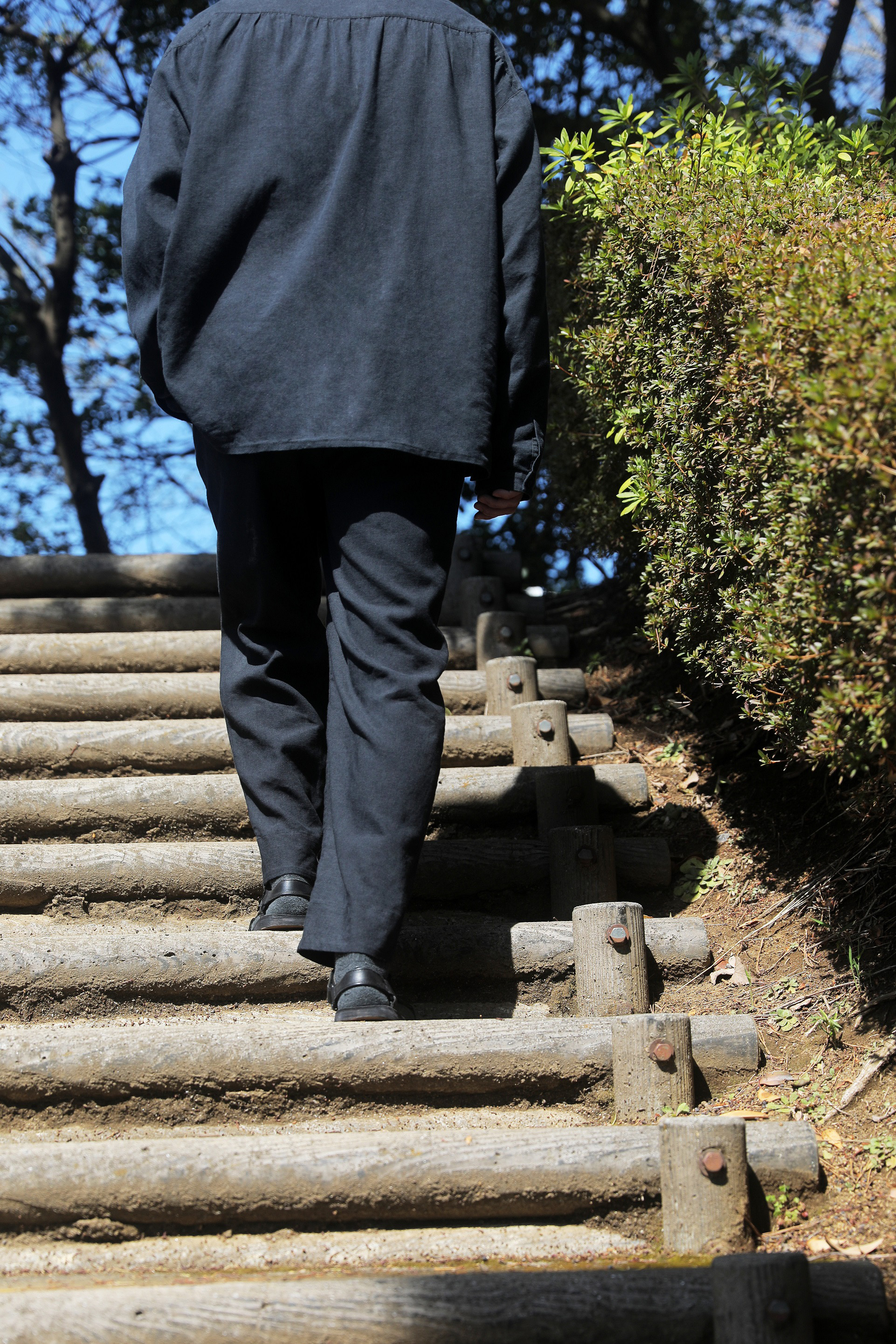 リラックスサイドゴムワイドパンツ　コットンリネンキャンバス　メンズ　ユニセックス　S、M、L、XLサイズ