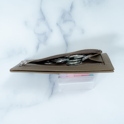 折らずにお札が入るフラグメントケース コンパクト財布 エトープ 5枚目の画像