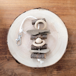 【受注オーダー】鳥さんのおもちゃ S｜桜と流木｜#日本の春2025 #桜2025 6枚目の画像