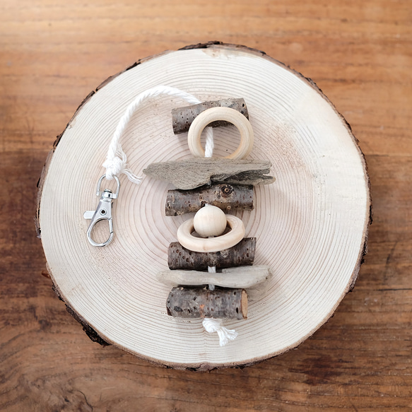 【受注オーダー】鳥さんのおもちゃ S｜桜と流木｜#日本の春2025 #桜2025 6枚目の画像