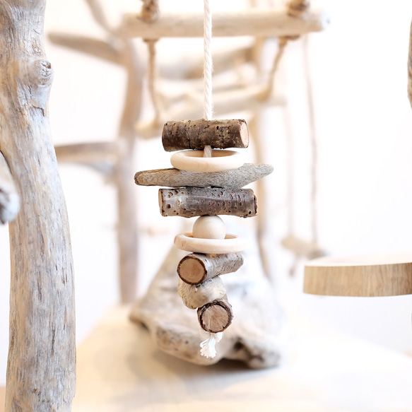 【受注オーダー】鳥さんのおもちゃ S｜桜と流木｜#日本の春2025 #桜2025 3枚目の画像