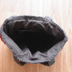 模様編みトートバッグ　受注製作 8枚目の画像