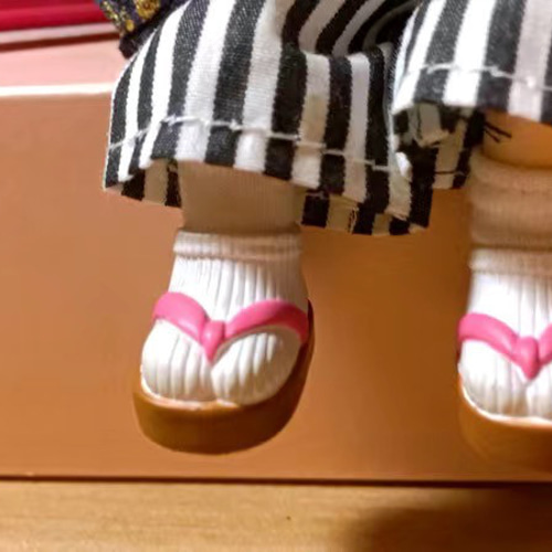 オビツ11用靴 草履 ねんどろいどどーる ミディブライス草履 下駄1足